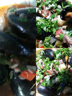 Una foto de Mejillones pulpitos arroz