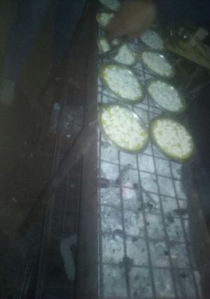 صورة لوصفة كنافه على الفحم