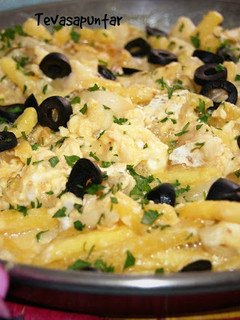 Una foto de Bacalao al brás