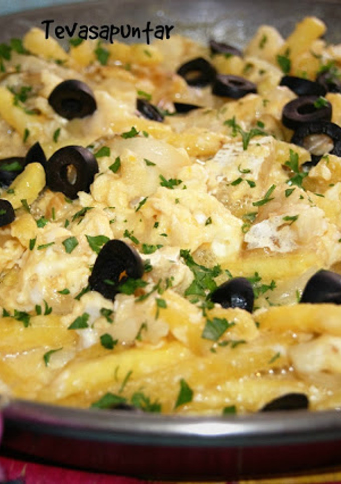 Una foto de Bacalao al brás