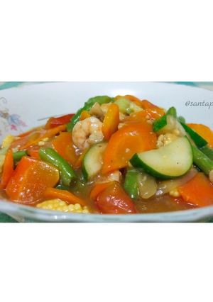 Foto resep Capcay Udang Sayur