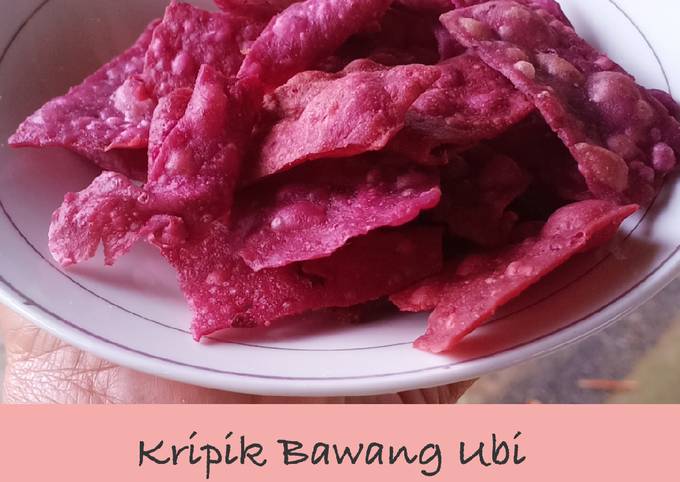 Kripik bawang ubi ungu