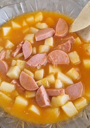 A picture of Potato and Sausage Soup 🥔.