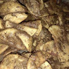 A picture of Aloo kuttu pakodi.