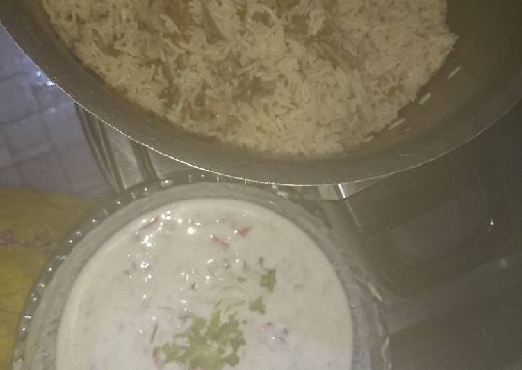 Mutton palao in yogurt and yakhni