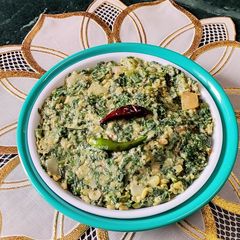 A picture of Pumpkin Saag Bhaji.