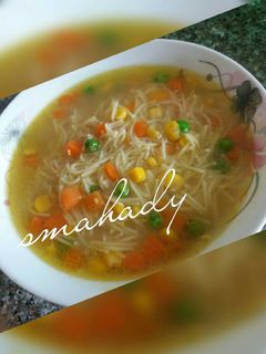 صورة لوصفة شوربة شعيرية بالخضار
