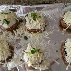 A picture of cream cheese stuffed mushroomlove.