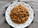 Garbanzos con shiitake