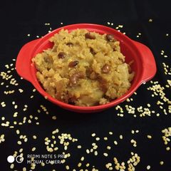 A picture of Instant Moong Dal Halwa.