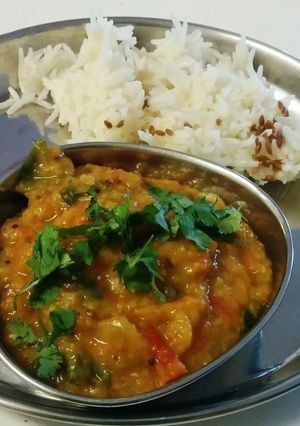 A picture of Masoor Dal Fry.