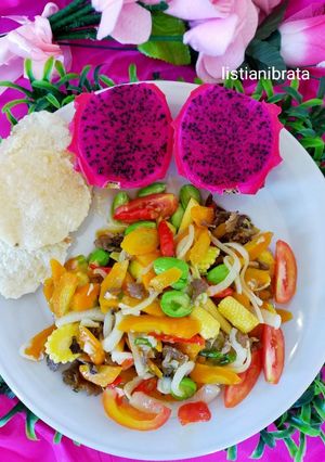 Foto resep Tumis Jamur dan Petai
