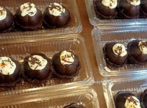Gambar Apam Coklat Cheese Leleh Guna Blender
