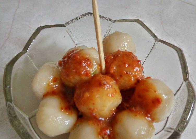 Cilok bumbu kacang tanpa isi 🍡