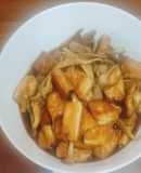 Đậu hủ chiên xào nấm