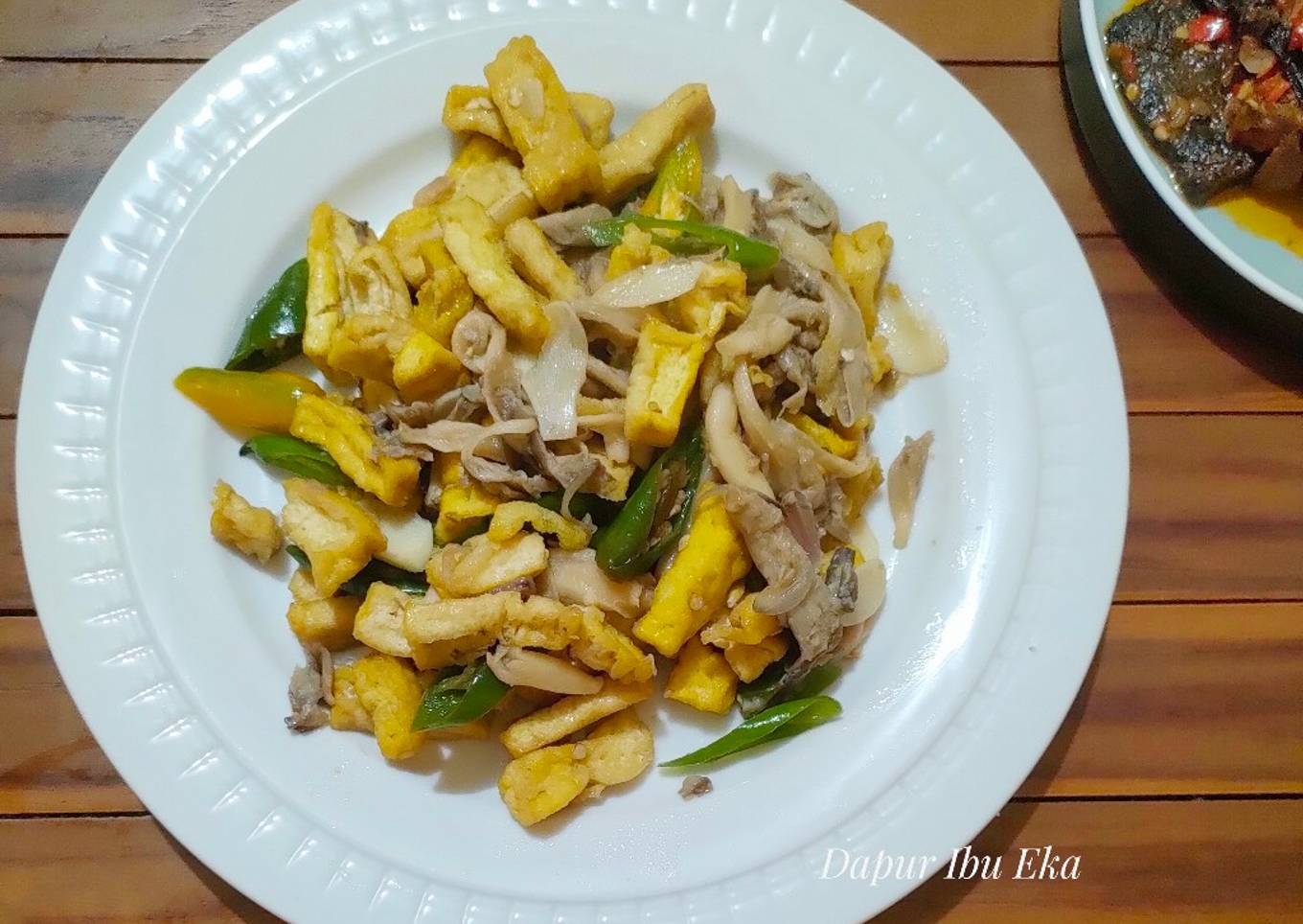 Tahu Jamur Cabe Ijo