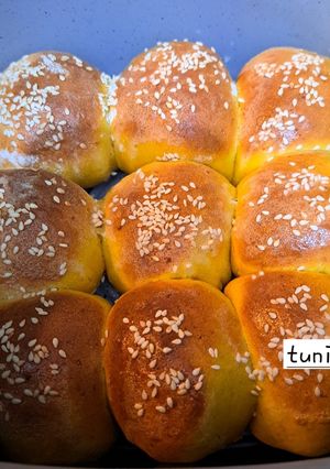 Foto resep Roti Sobek Labu Kuning Eggless Air Fryer
