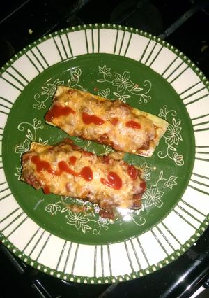 A picture of Stuffed Zucchini.