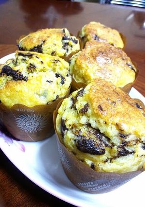 A picture of Easy Chocolate Chip Tofu Muffins.