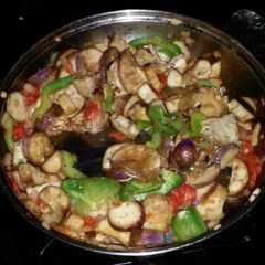 A picture of Veggie stir-fry.