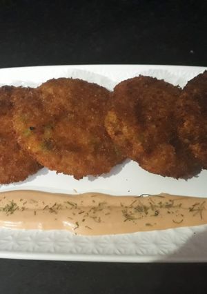 A picture of Paneer cutlets.