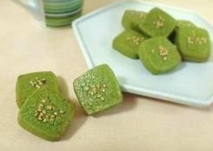 Japanese Style Matcha Cookies