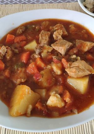 O poză a rețetei Papricaș cu carne de porc!.