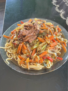 Una foto de Fideos estilo chino