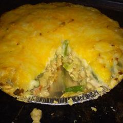 A picture of Dinner pie (sheppard pie).