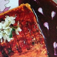 A picture of Red Snapper in Raspberry Sauce.