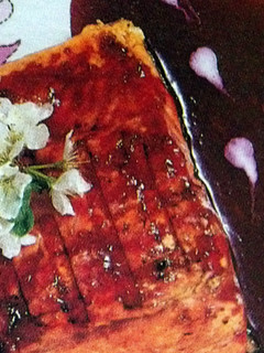 A picture of Red Snapper in Raspberry Sauce.
