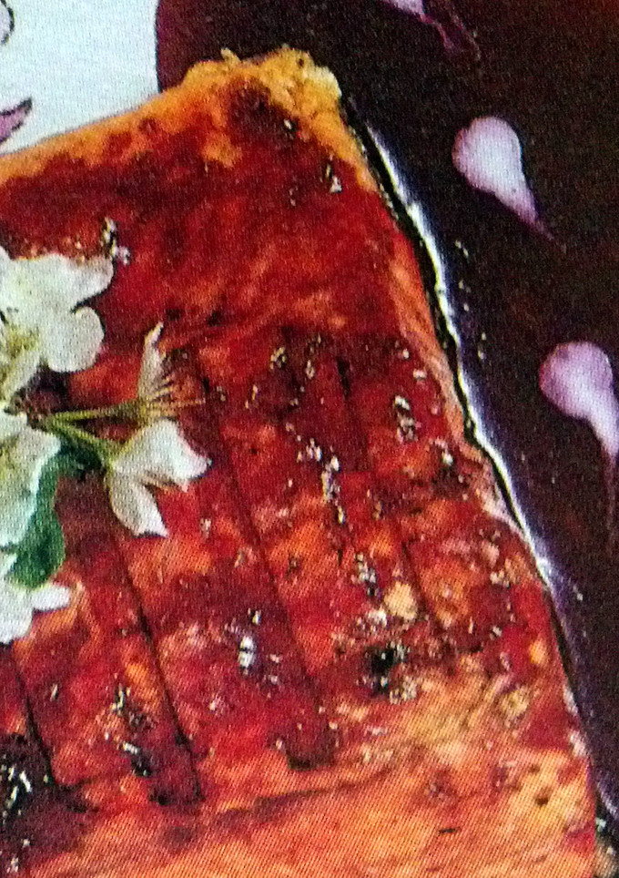 A picture of Red Snapper in Raspberry Sauce.