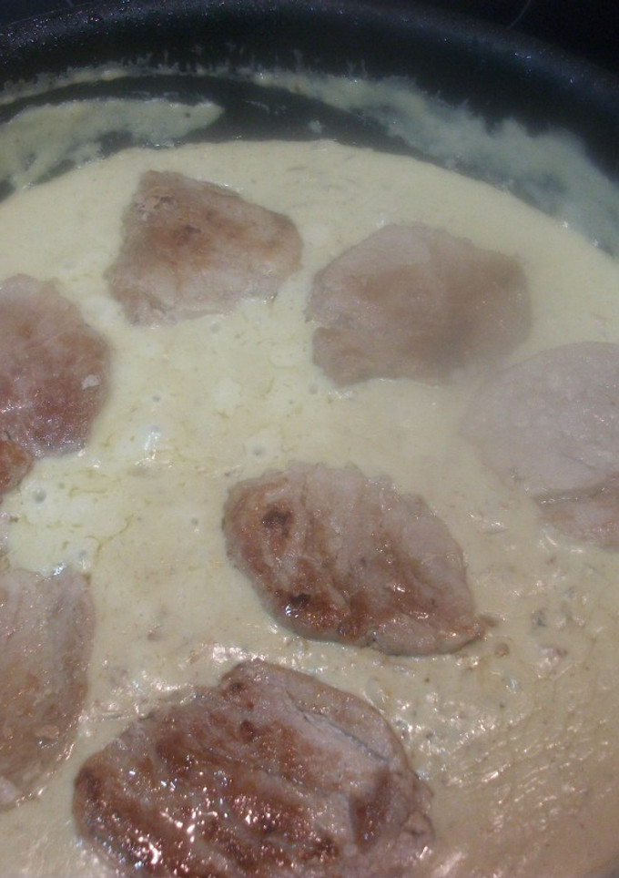 Una foto de Solomillo con salsa roquefort