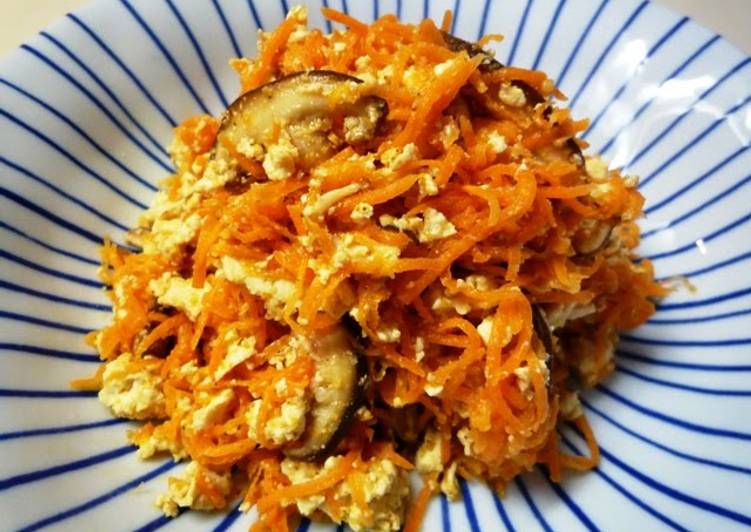 Crumbled Tofu and Carrot With Sesame