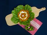 خوراک گوشت چرخکرده و سبزیجات