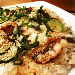 A picture of Light and Delicious Eel Chirashi Sushi.