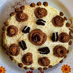 A picture of No bake oreo cheesecake.