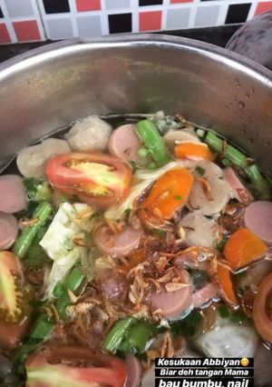 Foto resep Sop warna-warni