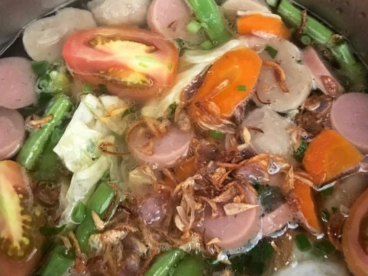 Cara Mudah Membikin Resep Sop warna-warni yang Bikin Ngiler Anti Ribet, Sempurna