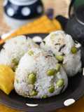 Edamame and Shio Kombu Rice Balls (Freezer-Friendly)