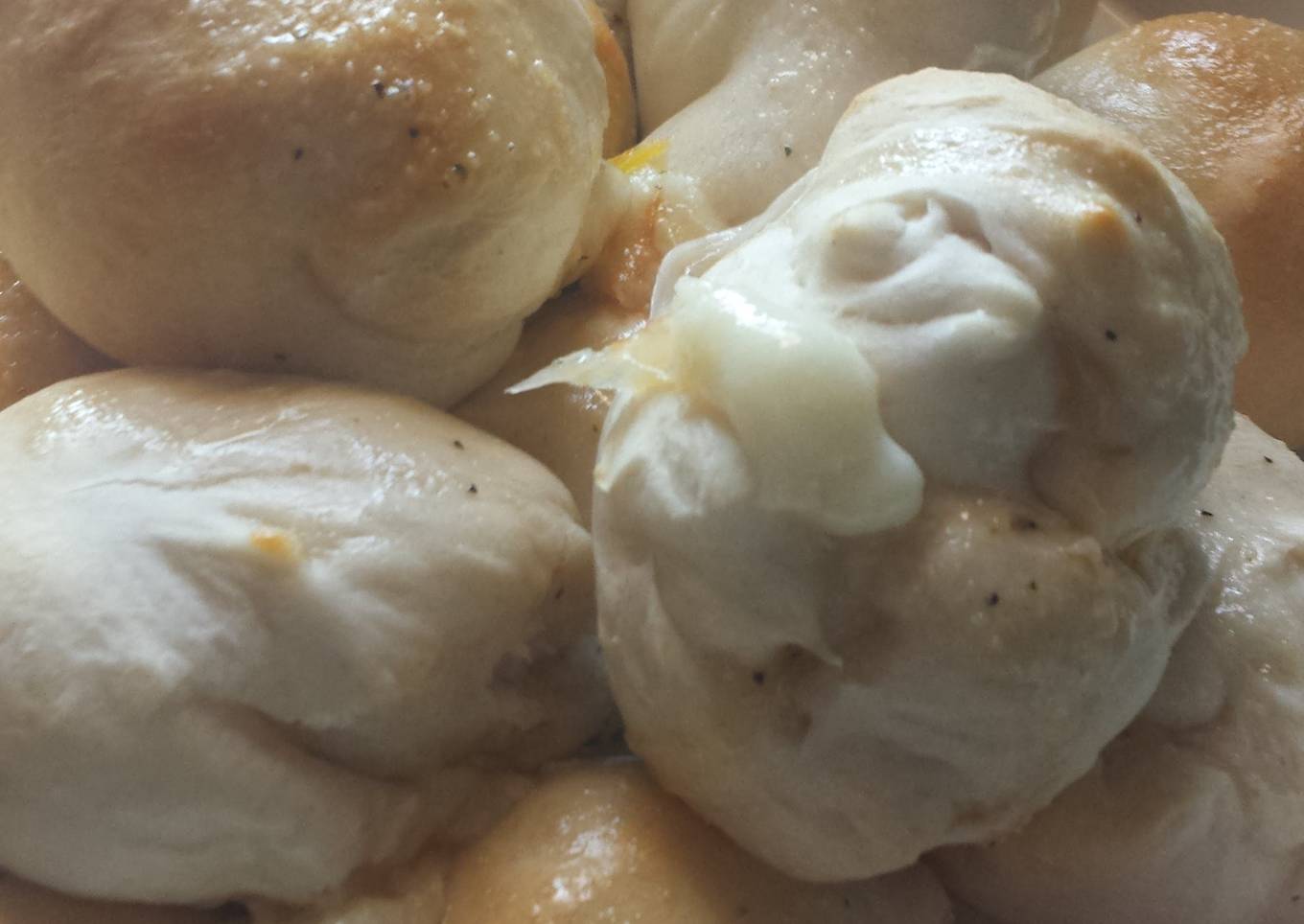 Garlic and herb cheese bombs