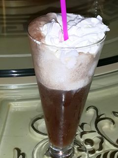 A picture of Mickey mouse mocktail.