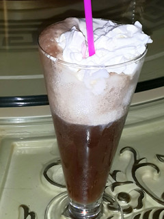 A picture of Mickey mouse mocktail.