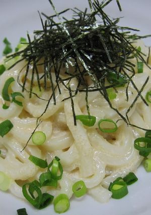 A picture of Mentaiko Udon.