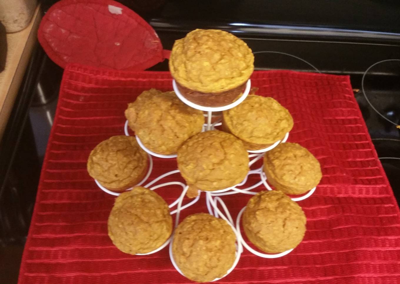 Pumpkin Pancake Oatmeal Muffins
