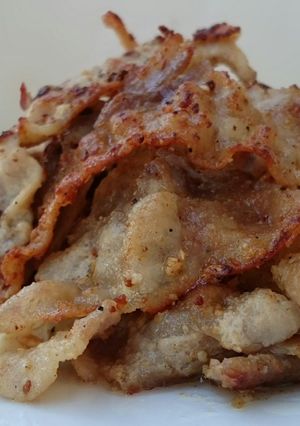 A picture of Pan Fried Pork With Ground Mustard.