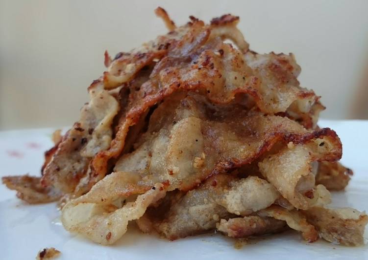 Recipe of Quick Pan Fried Pork With Ground Mustard