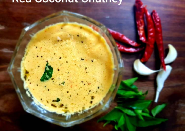 Simple Way to Make Perfect Red Coconut Chutney