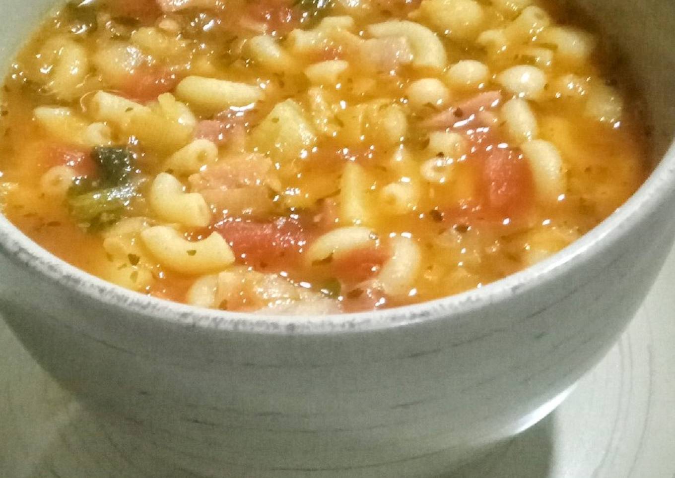 Sopa de verduras Minestrone