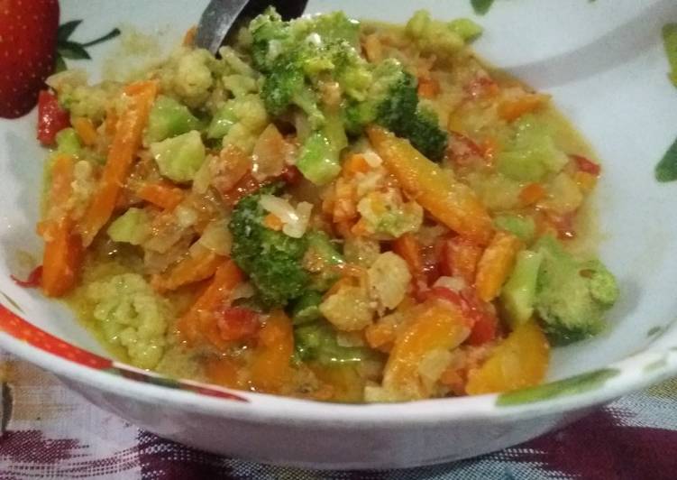 Resep Capcay Udang simple🦐🦑🐙 yang Enak